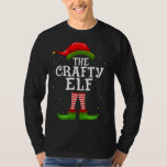 T-shirt Crafty Elf Christmas Matching Family Pajama Co<br><div class="desc">Le costume de pyjama de famille marquant le Noël des elfes</div>