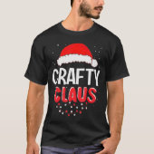 T-shirt Crafty Santa Claus Christmas Matching Costume  (Devant)