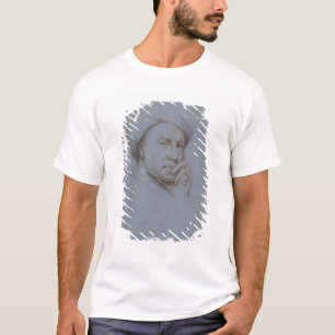 T-shirt Craie d'autoportrait (noir, rouge et blanc sur le