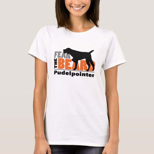 T-shirt Craignez la barbe - Pudelpointer (Devant)