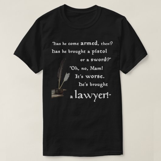 T-shirt Craignez l'avocat (Design devant)