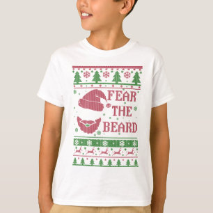 T-shirt Craignez Noël laid de barbe