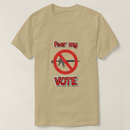 T-shirt craindre mon vote (Design devant)