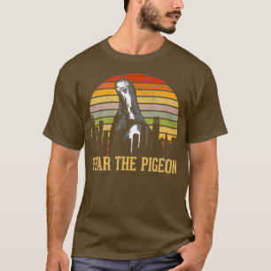 T-shirt Crains Le Pigeon Skyline Drôle Les Oiseaux