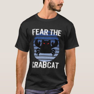 T-shirt Crainte Crabcat - Drôle Crabe Chat Cryptozo Crypto
