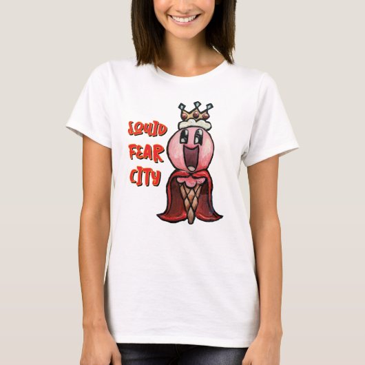 T-shirt Crainte de calmar Ville King Crème de glace Tee gr (Devant)