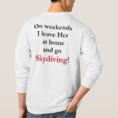 T-shirt Crainte de parachutisme (Dos)