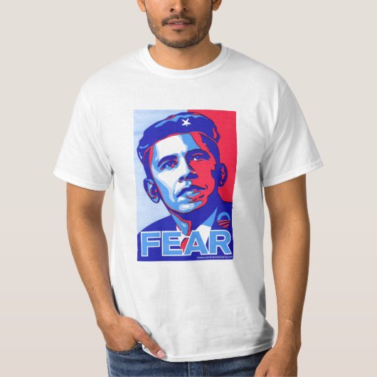 T-shirt CRAINTE d'Obama (Devant)