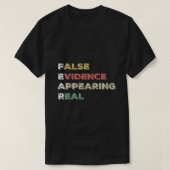 T-shirt CRAINTE Fausses Preuves Apparaissant Véritable Chr (Design devant)