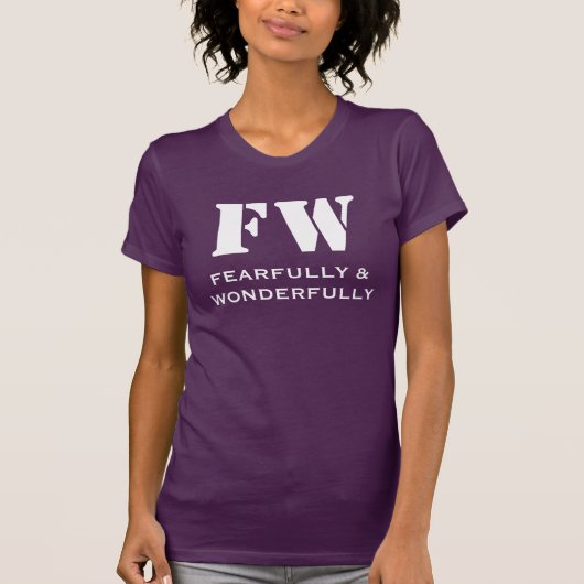 T-shirt Craintivement et merveilleusement (Devant)
