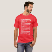 T-shirt Cranberry Sauce Nutrition Gig Funny Thanksgiving  (Devant entier)