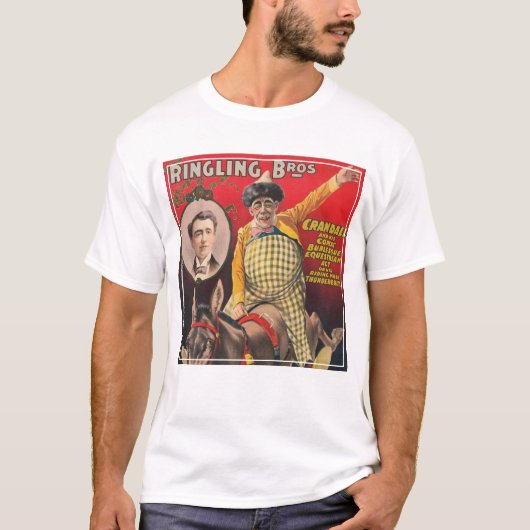 T-shirt Crandall Le Clown En Train D'Interpréter Sa Mule (Devant)