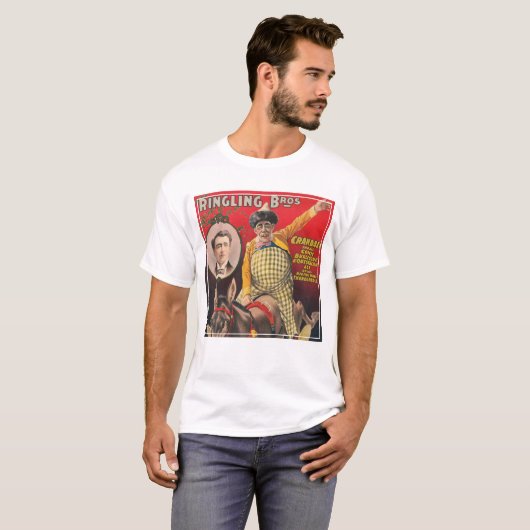 T-shirt Crandall Le Clown En Train D'Interpréter Sa Mule (Devant entier)