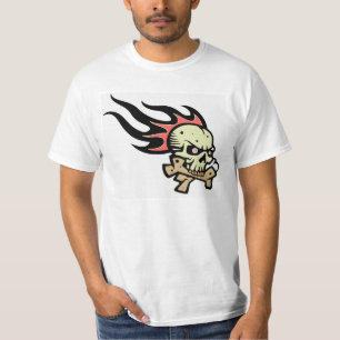 T-shirt Crâne à flammes