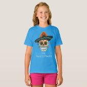 T-shirt Crâne à sucre avec Casquette Dia de Muertos | Chem (Devant entier)