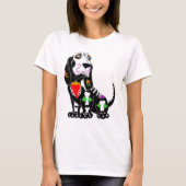 T-shirt Crâne à sucre Basset Hound (Devant)