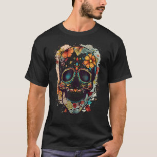 T-shirt Crâne à sucre coloré étonnant
