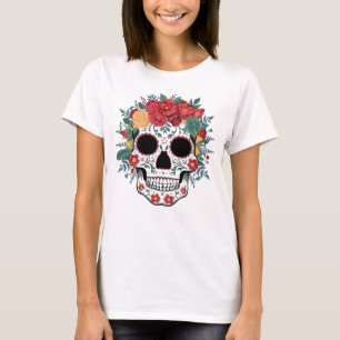 T-shirt Crâne à sucre floral