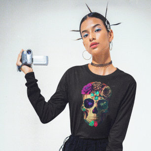 T-shirt Crâne à sucre pour bonbons mexicain pour femmes Tu