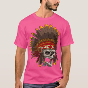 T-shirt Crâne amérindien inspiré