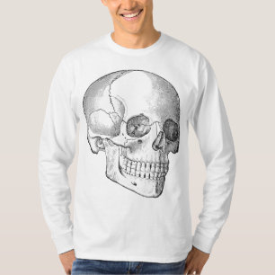 T-shirt Crâne anatomique Médicale Dessin du médecin vintag