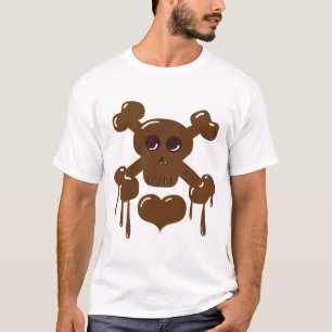 T-shirt Crâne au chocolat et os croisés