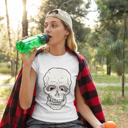 T-shirt crâne aux yeux rouges