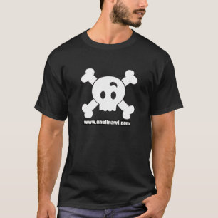 T-shirt Crâne avant T de sourcil d'impression