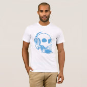 T-shirt Crâne avec casque (Devant entier)