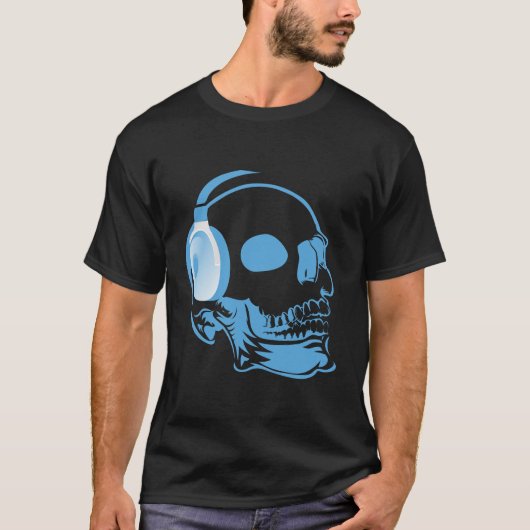 T-shirt Crâne avec casque (Devant)
