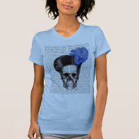 Crâne avec Casquette bleu
