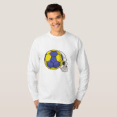 T-shirt Crâne avec Handball Sports (Devant entier)