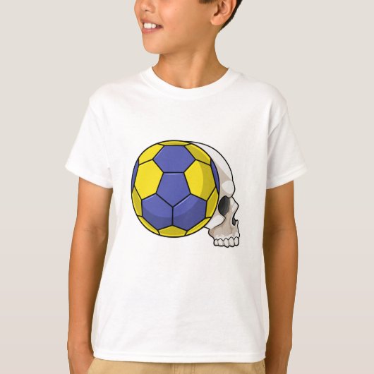 T-shirt Crâne avec Handball Sports (Devant)