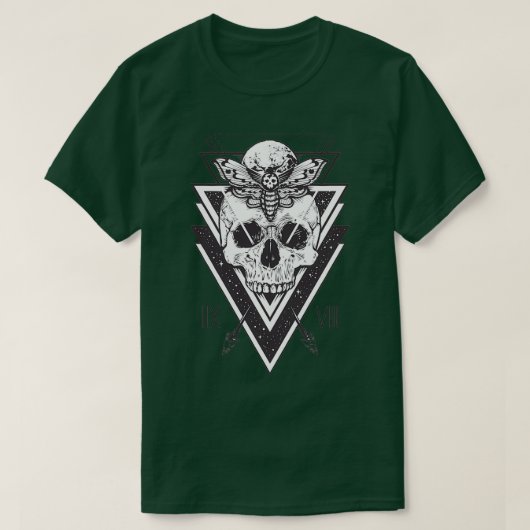 T-shirt crâne avec papillon (Design devant)