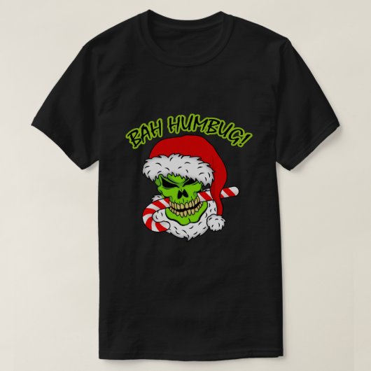 T-shirt Crâne Bah Humbug (Design devant)