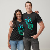 T-shirt Crâne bleu renard (Unisexe)