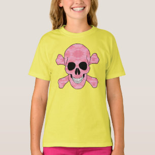 T-shirt Crâne Camouflage Rose Et Chemise Crossbones