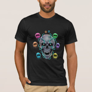 T-shirt Crâne céleste des profondeurs marines & Méduse lum