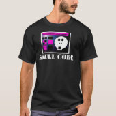 T-shirt Crâne Code V4 : Tee Shirt Graphique Skullnskin par (Devant)