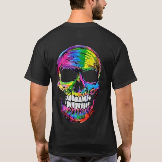 T-shirt Crâne coloré (Dos)