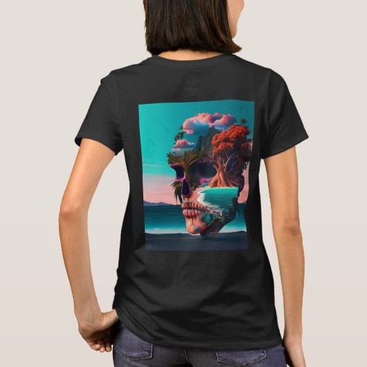 T-shirt Crâne Coloré (Dos)