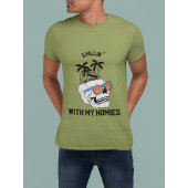 T-shirt Crâne cool avec lunettes de soleil | Halloween drô