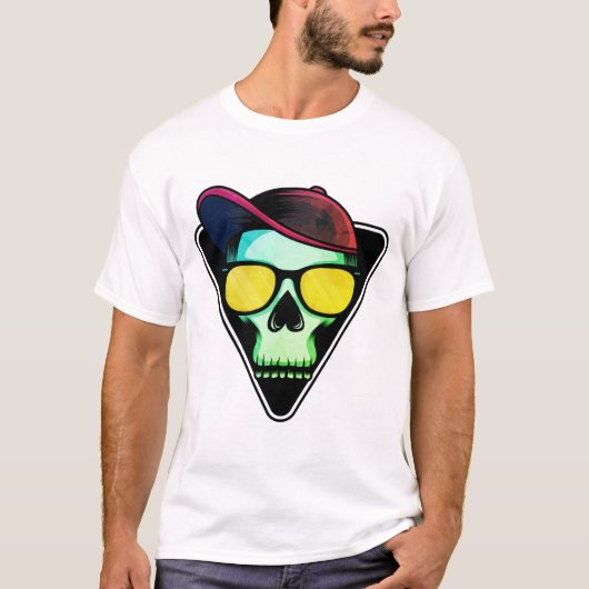 T-shirt Crâne, Cool, Os (Devant)