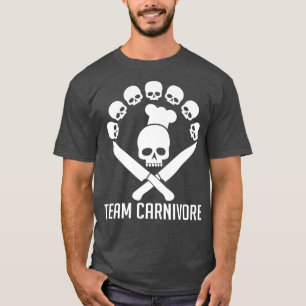 T-shirt crâne croisé couteaux barbecue humour cuisine fume