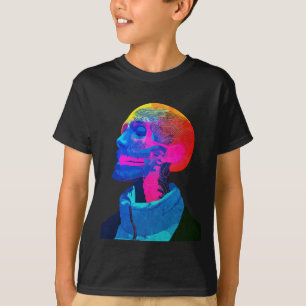 T-shirt Crâne Cyber – Art d'anatomie futuriste