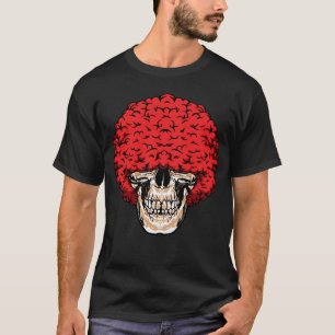 T-shirt Crâne d'Afro-Man : Abondante Chevelure Roux Bouclé