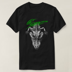 T-shirt Crâne d'alligator submergé 1