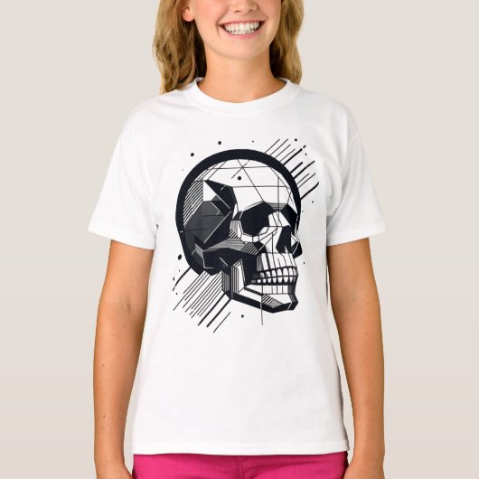T-shirt Crâne dans différents styles 14 (Devant)