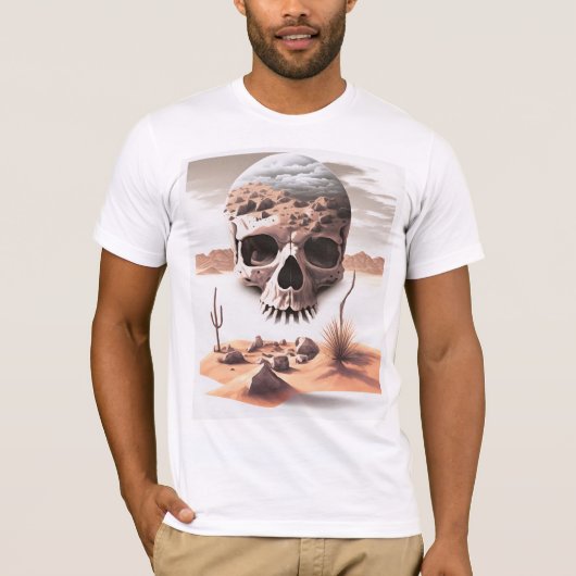 T-shirt Crâne dans le (Devant)