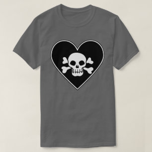 T-shirt Crâne dans le cœur